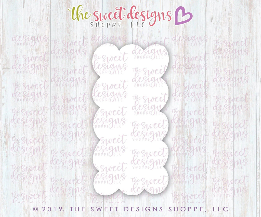 Cookie Cutters - Scallop Tall Stamp - Cookie Cutter - The Sweet Designs Shoppe - - ALL, Cookie Cutter, Love, Promocode, Valentines