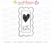 Cookie Cutters - Scallop Tall Stamp - Cookie Cutter - The Sweet Designs Shoppe - TSDS - - ALL,Cookie Cutter,Love,Promocode,Valentines