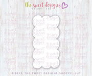 Cookie Cutters - Scallop Tall Stamp - Cookie Cutter - The Sweet Designs Shoppe - TSDS - - ALL,Cookie Cutter,Love,Promocode,Valentines
