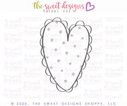 Cookie Cutters - Scallop Tallish Heart - Cookie Cutter - The Sweet Designs Shoppe - TSDS - - ALL,Cookie Cutter,Promocode,valentines,Wedding,Wedding Favors