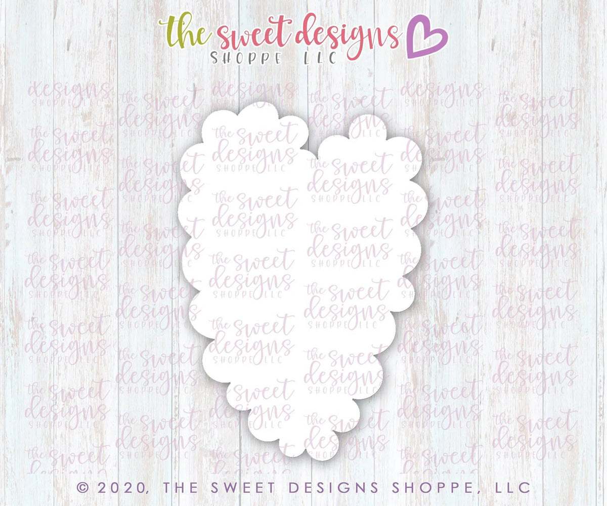 Cookie Cutters - Scallop Tallish Heart - Cookie Cutter - The Sweet Designs Shoppe - TSDS - - ALL,Cookie Cutter,Promocode,valentines,Wedding,Wedding Favors