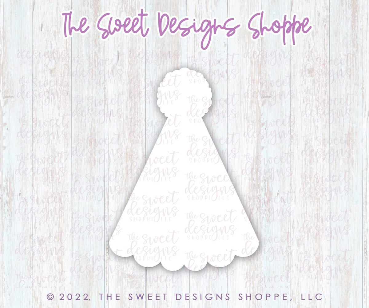 Cookie Cutters - Scalloped Birthday Hat - Cookie Cutter - The Sweet Designs Shoppe - TSDS - - ALL,Birthday,Cookie Cutter,Hat,kid,kids,New Year,Promocode,STL