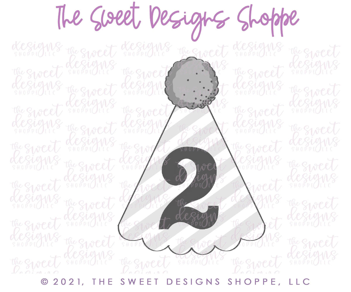 Cookie Cutters - Scalloped Birthday Hat - Cookie Cutter - The Sweet Designs Shoppe - TSDS - - ALL,Birthday,Cookie Cutter,Hat,kid,kids,New Year,Promocode,STL