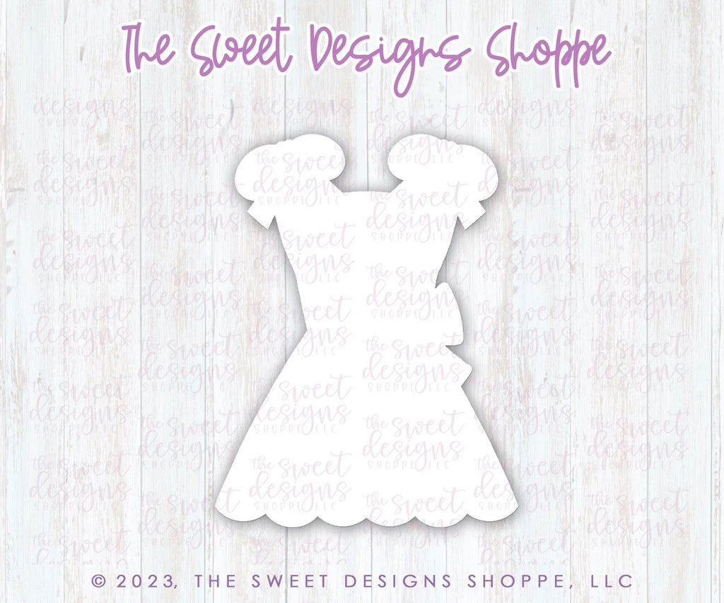 Cookie Cutters - Scalloped Doll - Cookie Cutter - The Sweet Designs Shoppe - - Accesories, Accessories, accessory, ALL, Barbie, Clothing / Accessories, Cookie Cutter, Dress, Fashion, Girl, kids, Kids / Fantasy, princess, Promocode