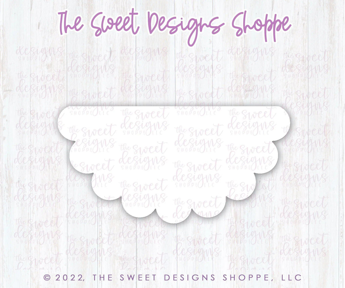 Cookie Cutters - Scalloped Fan Flag - Cookie Cutter - The Sweet Designs Shoppe - TSDS - - 4th,4th July,4th of July,ALL,Banner,Birthday,Cookie Cutter,fourth of July,Independence,New Year,Patriotic,Patriotric,Plaque,Plaques,PLAQUES HANDLETTERING,Promocode,STL,USA