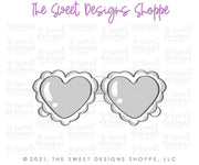 Cookie Cutters - Scalloped Heart Glasses - Cookie Cutter - The Sweet Designs Shoppe - TSDS - - Accesories,Accessories,accessory,ALL,Clothing / Accessories,Cookie Cutter,drink,Promocode,STL,valentine,valentines