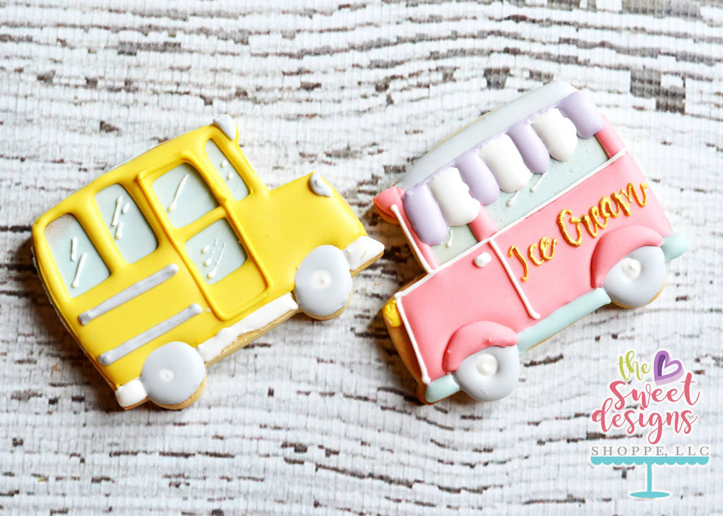 Cookie Cutters - School Bus V2 - Cookie Cutter - Sweet Designs Shoppe - - ALL, art, back to school, Cookie Cutter, Grad, graduations, kids, Kids / Fantasy, Promocode, School, School / Graduation, transportation