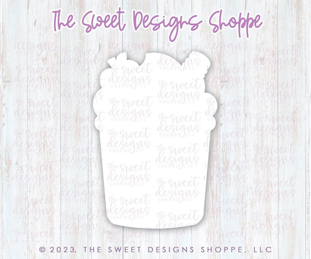 Cookie Cutters - School Frappuccino - Cookie Cutter - The Sweet Designs Shoppe - - ALL, back to school, beverage, beverages, Coffee, Cookie Cutter, Food, Food and Beverage, Food beverages, mug, mugs, Promocode, School, School / Graduation, school supplies, sips, Teach, Teacher, Teacher Appreciation, write teacher