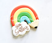 Cookie Cutters - School Rainbow - Cookie Cutter - The Sweet Designs Shoppe - TSDS - - ALL,Cookie Cutter,Fantasy,Kids / Fantasy,Nature,Promocode,Rainbow,St. Pat,st. patrick's,STL,Summer,summer plaque,teacher,teacher appreciation,Weather