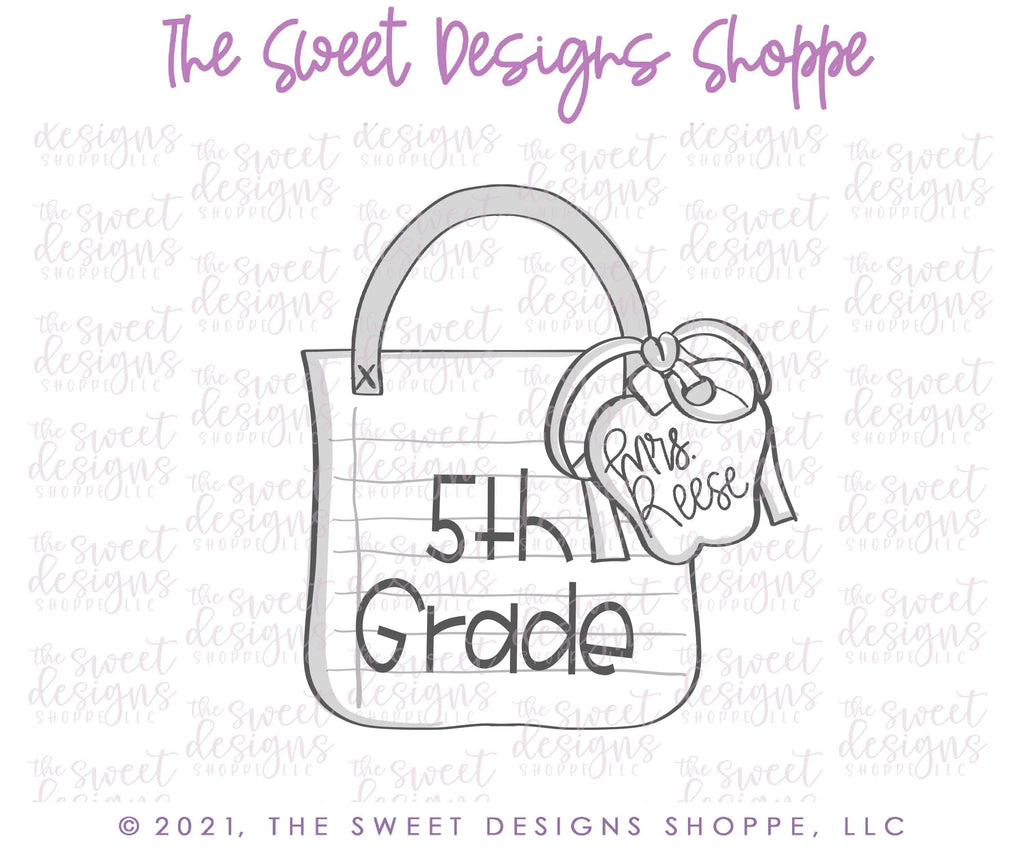 Cookie Cutters - School Teacher Bag - Cookie Cutter - The Sweet Designs Shoppe - - Accesories, ALL, back to school, Clothing / Accessories, Cookie Cutter, Fashion, Girl, Grad, graduations, homeschool, Promocode, School, School / Graduation, School Bus, school supplies