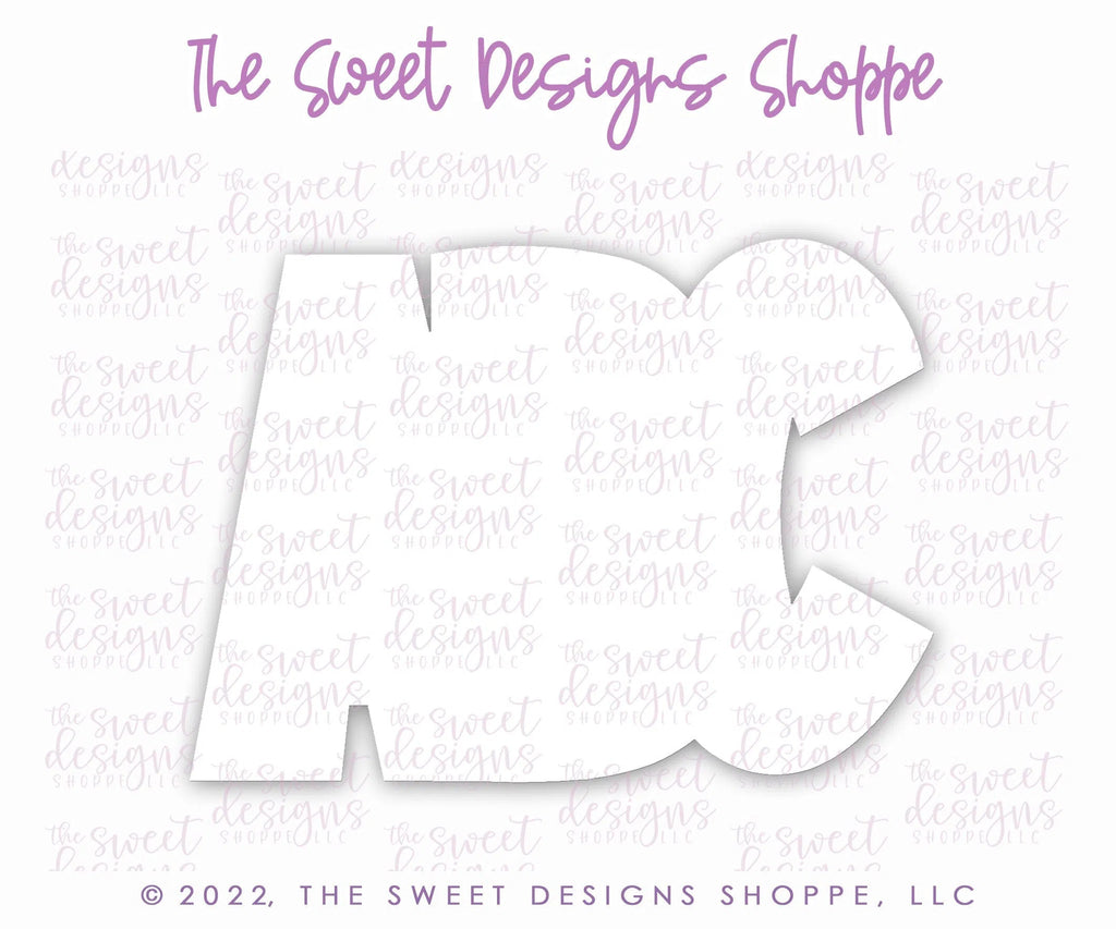 Cookie Cutters - Script "ABC" Caps - Cookie Cutter - Sweet Designs Shoppe - - ABC, ALL, back to school, Cookie Cutter, handlettering, letter, Lettering, Letters, letters and numbers, Plaque, Plaques, PLAQUES HANDLETTERING, Promocode, School, School / Graduation, school supplies, text