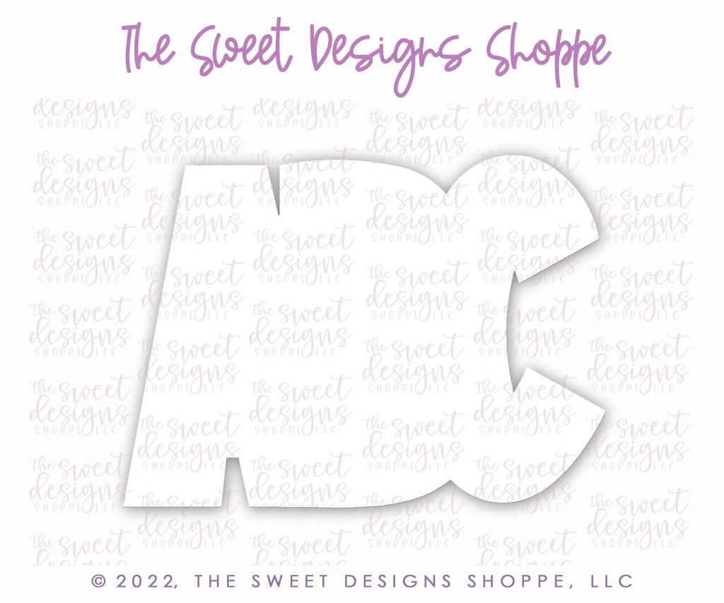 Cookie Cutters - Script "ABC" Caps - Cookie Cutter - The Sweet Designs Shoppe - - ABC, ALL, back to school, Cookie Cutter, handlettering, letter, Lettering, Letters, letters and numbers, Plaque, Plaques, PLAQUES HANDLETTERING, Promocode, School, School / Graduation, school supplies, text