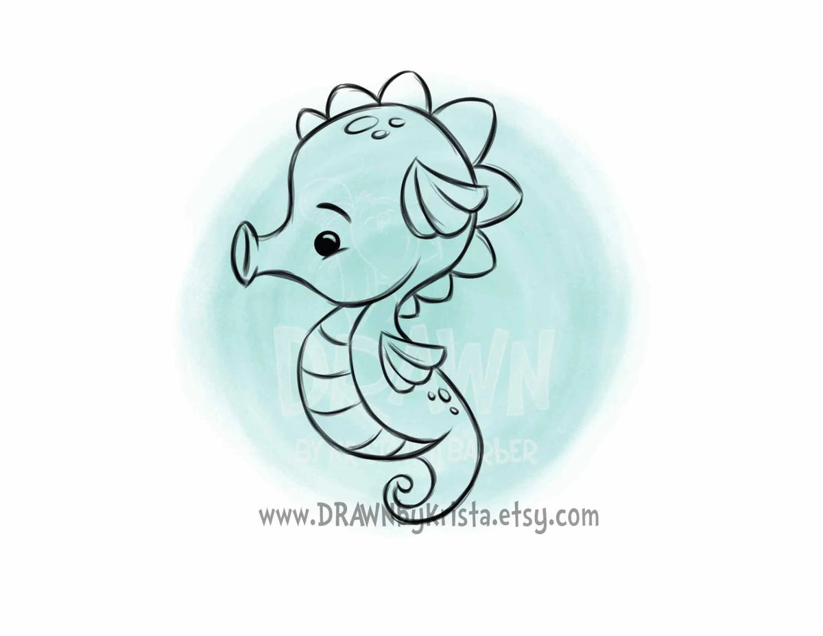 Cookie Cutters - Seahorse - Cookie Cutter - The Sweet Designs Shoppe - TSDS - - ALL,Animal,Animals,beach,Cookie Cutter,Fantasy,Promocode,sand,STL,summer,under the sea