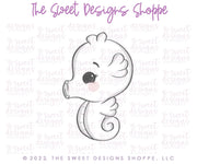 Cookie Cutters - Seahorse with Rolled Back - Cookie Cutter - The Sweet Designs Shoppe - TSDS - - ALL,Animal,Animals,Cookie Cutter,Lady Milk Stache,Lady MilkStache,LadyMilkStache,ocean,Promocode,sea,seahorse,STL,Summer,under the sea