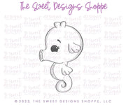 Cookie Cutters - Seahorse with Rolled Front - Cookie Cutter - The Sweet Designs Shoppe - TSDS - - ALL,Animal,Animals,Cookie Cutter,Lady Milk Stache,Lady MilkStache,LadyMilkStache,ocean,Promocode,sea,seahorse,STL,Summer,under the sea