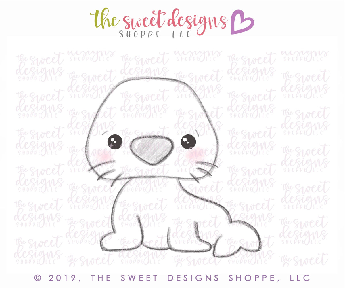 Cookie Cutters - Seal - Cookie Cutter - The Sweet Designs Shoppe - TSDS - - ALL,Animal,Animals,Cookie Cutter,Promocode,STL,summer,under the sea,Valentines