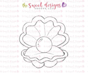 Cookie Cutters - Seashell and Pearl - Cookie Cutter - The Sweet Designs Shoppe - TSDS - - ALL,beach,Cookie Cutter,Ocean,Pearl,Promocode,sand,Seashell,seashell and pearl,Shell,STL,summer,under the sea
