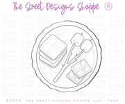 Cookie Cutters - Set for BellaDonna Cookies Class - Autumn Fireside - Set of 5 Cookie Cutters - Online Class not Included - The Sweet Designs Shoppe - TSDS - - ALL,BellaDonna,BellaDonna Cookies,belladonnacookies,campfire,Camping,Christmas / Winter,class,Cookie Cutter,Fall,Fall / Thanksgiving,Halloween / Fall / Thanksgiving,online,Promocode,regular sets,set,sets,STL,thanksgiving,Winter
