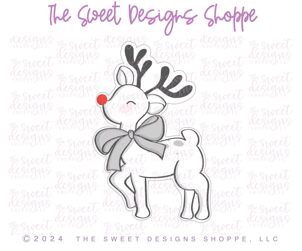 Cookie Cutters - Set for BellaDonna Cookies Class - Pretty in Pink Christmas - Set of 6 Cookie Cutters - Online Class not Included - The Sweet Designs Shoppe - TSDS - - ALL,BellaDonna,BellaDonna Cookies,belladonnacookies,CandyCane,Christmas,Christmas / Winter,Christmas Cookies,class,Cookie Cutter,online,Promocode,regular sets,Reindeer,Rudolph,Santa,Santa Claus,Santa Face,set,sets,STL