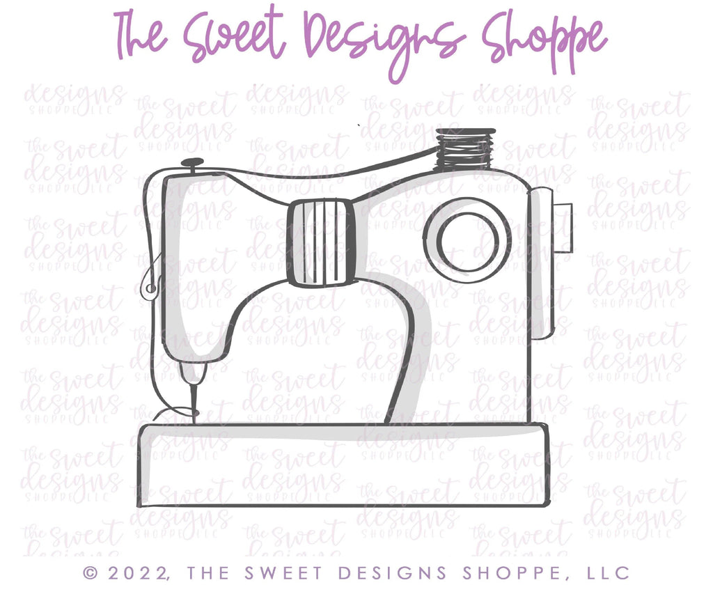 Cookie Cutters - Sewing Machine - Cookie Cutter - The Sweet Designs Shoppe - - ALL, Cookie Cutter, hobbie, Hobbies, hobby, Promocode, Sewing