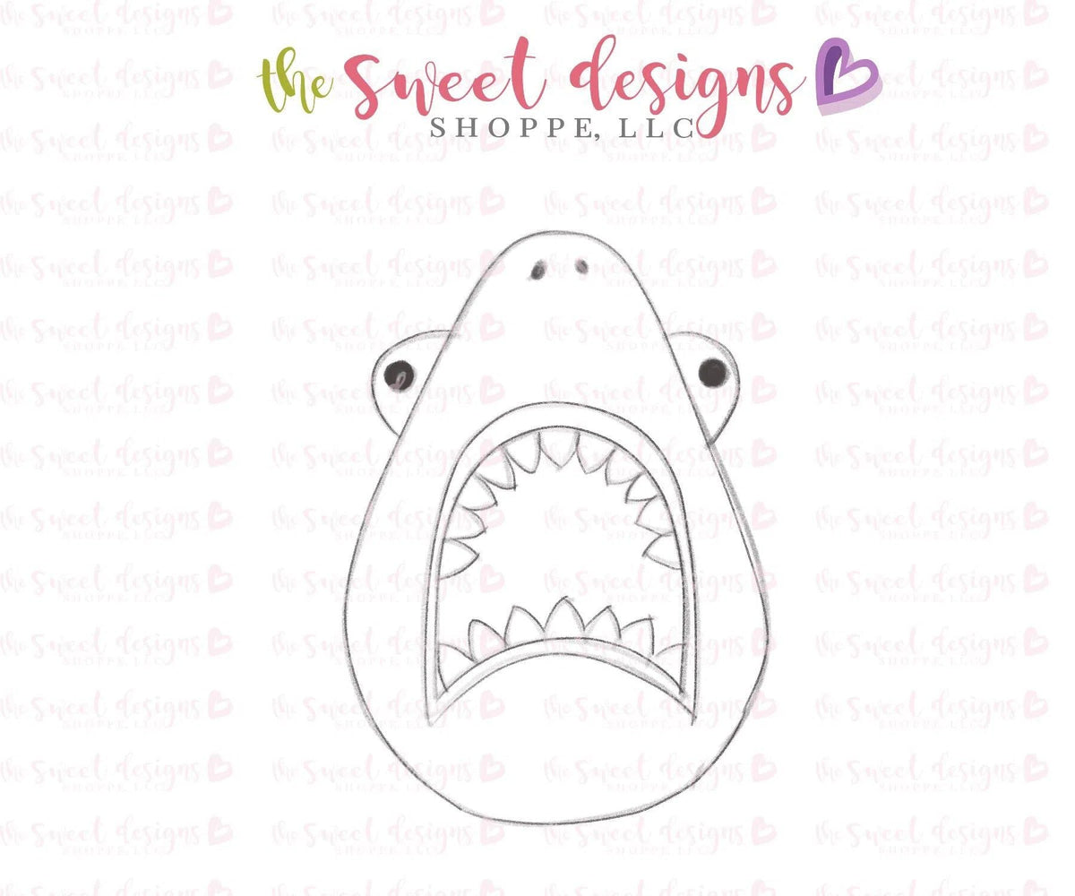 Cookie Cutters - Shark Head v2 - Cookie Cutter - The Sweet Designs Shoppe - TSDS - - ALL,Animal,Animals,beach,Cookie Cutter,Fantasy,Promocode,STL,summer,under the sea,v2