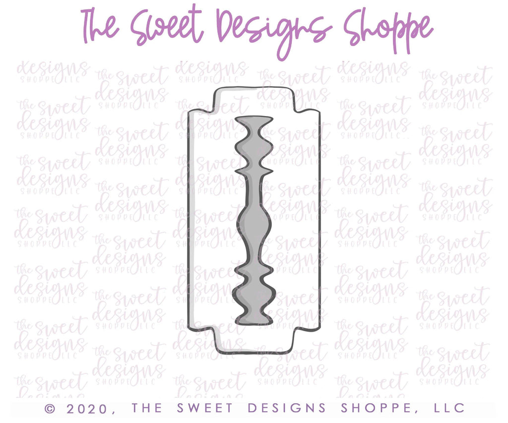 Cookie Cutters - Shaving Blade - Cookie Cutter - The Sweet Designs Shoppe - TSDS - - 051520,ALL,beauty,Cookie Cutter,dad,Father,Fathers Day,grandfather,Misc,Miscelaneous,Miscellaneous,Promocode,shave
