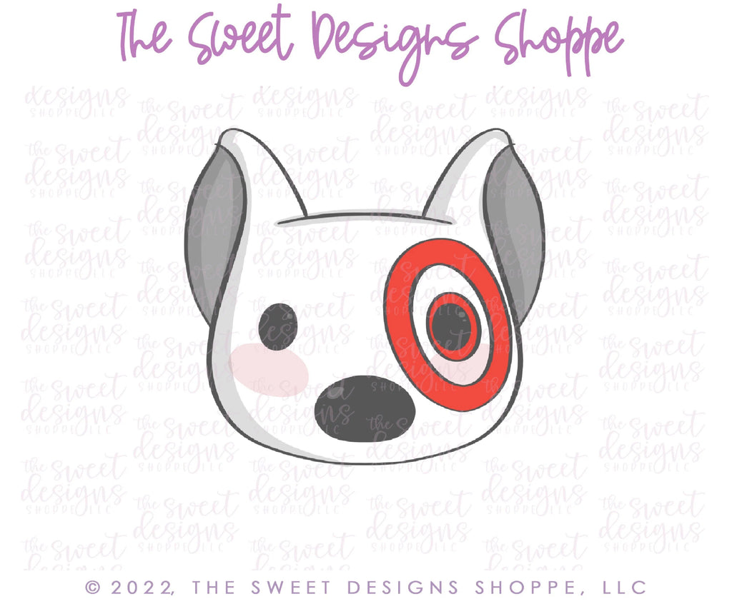 Cookie Cutters - Shopping Dog Face - Cookie Cutter - Sweet Designs Shoppe - - ALL, Animal, Animals, Animals and Insects, Cookie Cutter, dog, dog face, dogface, Misc, Miscelaneous, Miscellaneous, Promocode, target