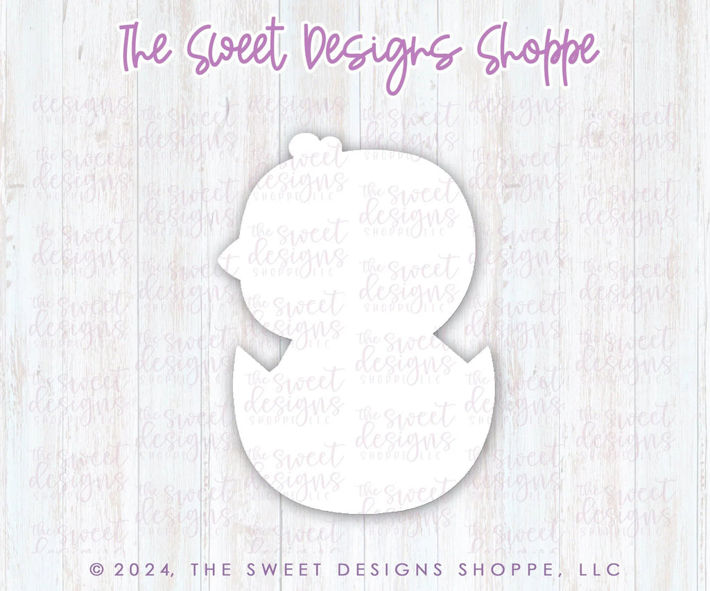 Cookie Cutters - Side Chick Inside Egg - Cookie Cutter - Sweet Designs Shoppe - - ALL, Animal, Chick, Cookie Cutter, Easter, Easter / Spring, Food, Food & Beverages, Promocode, Sweet, Sweets