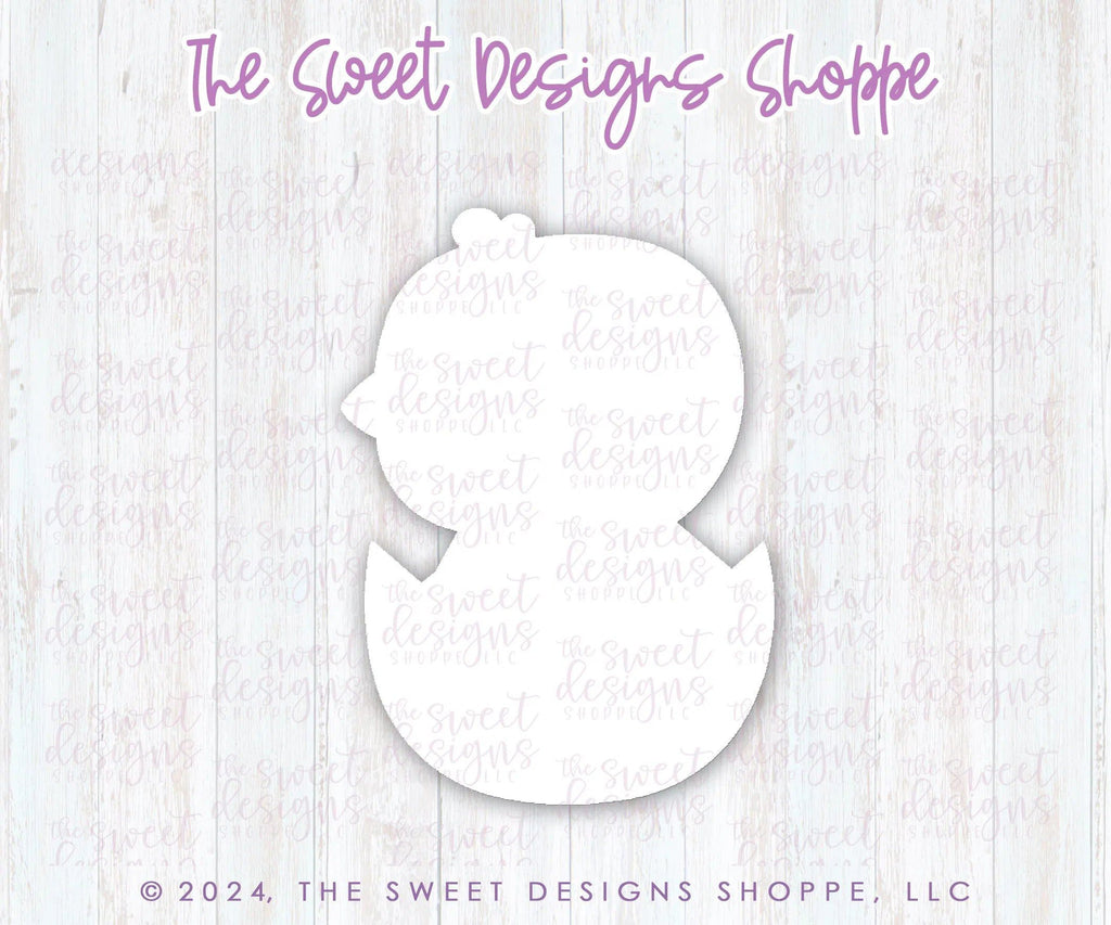 Cookie Cutters - Side Chick Inside Egg - Cookie Cutter - The Sweet Designs Shoppe - - ALL, Animal, Chick, Cookie Cutter, Easter, Easter / Spring, Food, Food & Beverages, Promocode, Sweet, Sweets