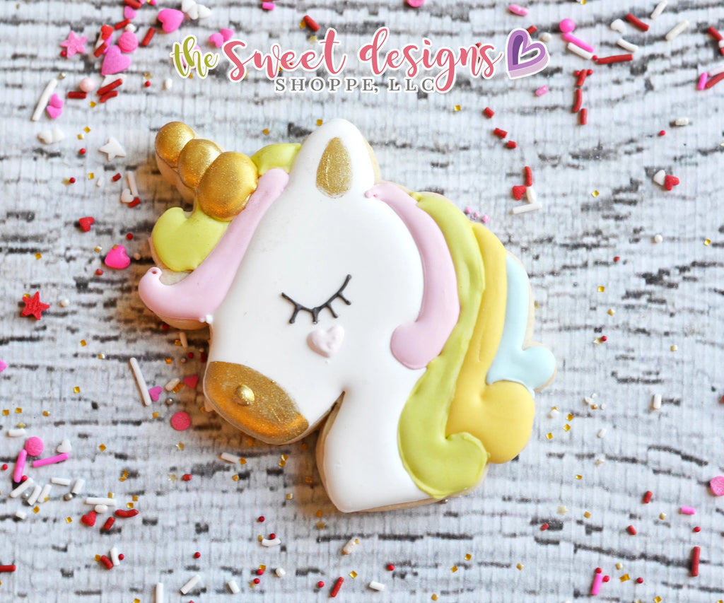 Cookie Cutters - Side Unicorn Face - Cookie Cutter - The Sweet Designs Shoppe - TSDS - - ALL,Animal,Animals,Birthday,Cookie Cutter,fantasy,Kids / Fantasy,Miscelaneous,Promocode,Sweet,Valentines