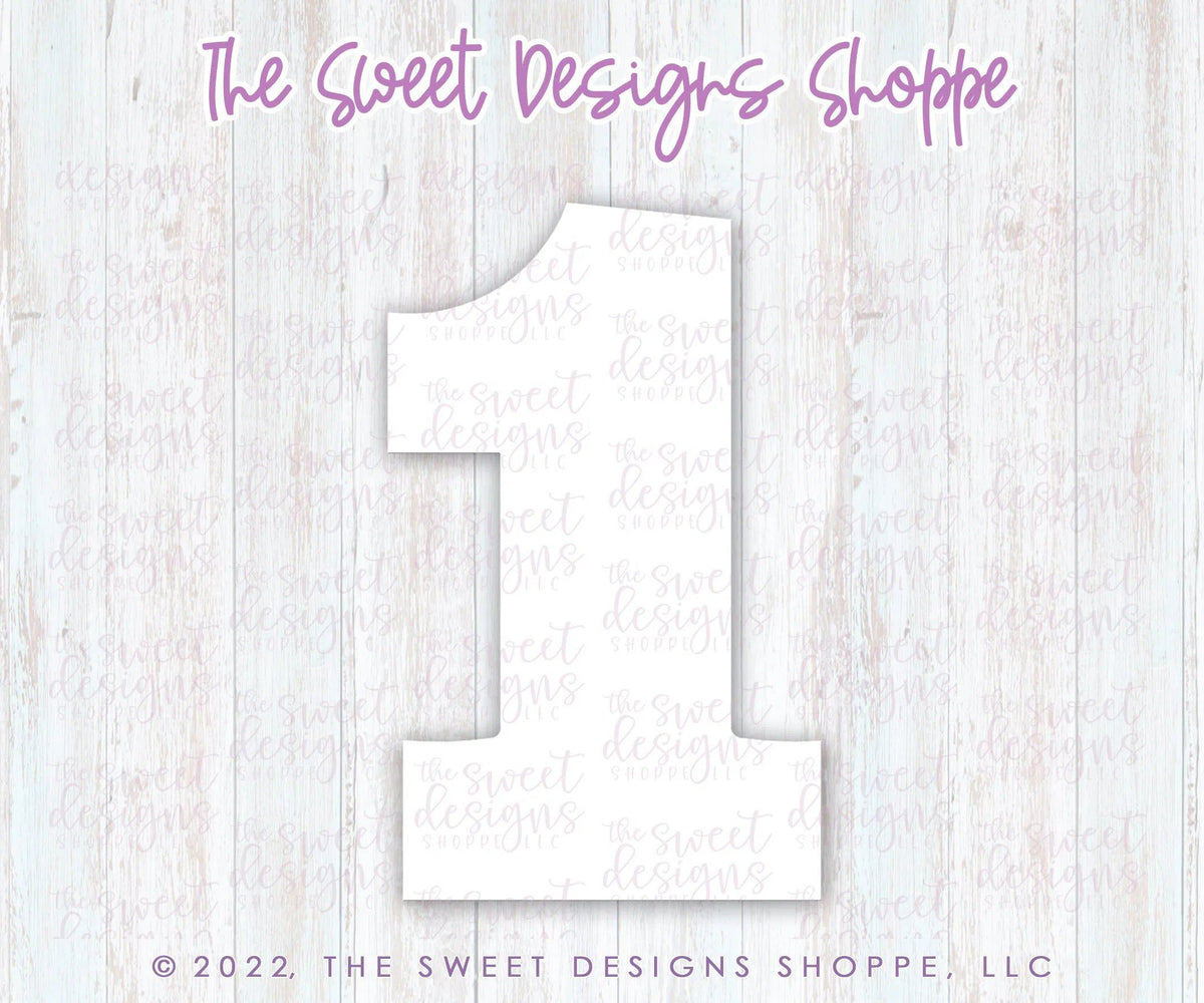 Cookie Cutters - Simple 1 - Cookie Cutter - The Sweet Designs Shoppe - TSDS - - ALL,Birthday,Cookie Cutter,Font,Fonts,kid,kids,Lettering,letters and numbers,number,numbers,NumberSet,Promocode,series015,STL,text