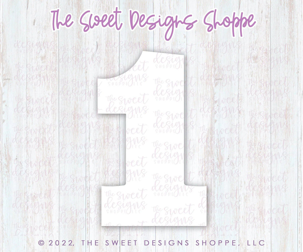 Cookie Cutters - Simple 1 - Cookie Cutter - The Sweet Designs Shoppe - TSDS - - ALL,Birthday,Cookie Cutter,Font,Fonts,kid,kids,Lettering,letters and numbers,number,numbers,NumberSet,Promocode,series015,STL,text