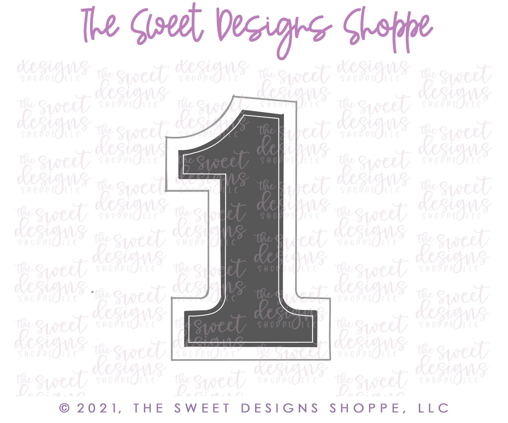 Cookie Cutters - Simple 1 - Cookie Cutter - The Sweet Designs Shoppe - - ALL, Birthday, Cookie Cutter, Font, Fonts, kid, kids, letters and numbers, number, numbers, NumberSet, Promocode, series015, text