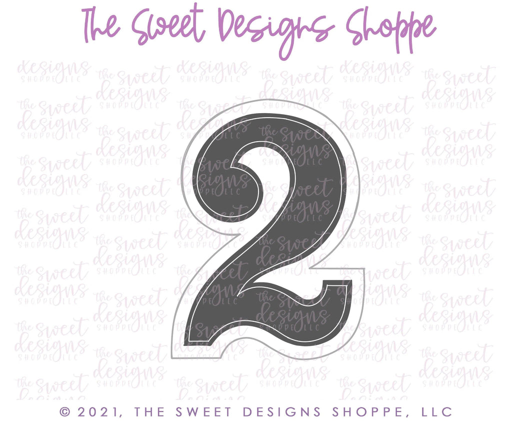 Cookie Cutters - Simple 2 - Cookie Cutter - The Sweet Designs Shoppe - - ALL, Birthday, Cookie Cutter, Font, Fonts, kid, kids, letters and numbers, number, numbers, NumberSet, Promocode, series015, text