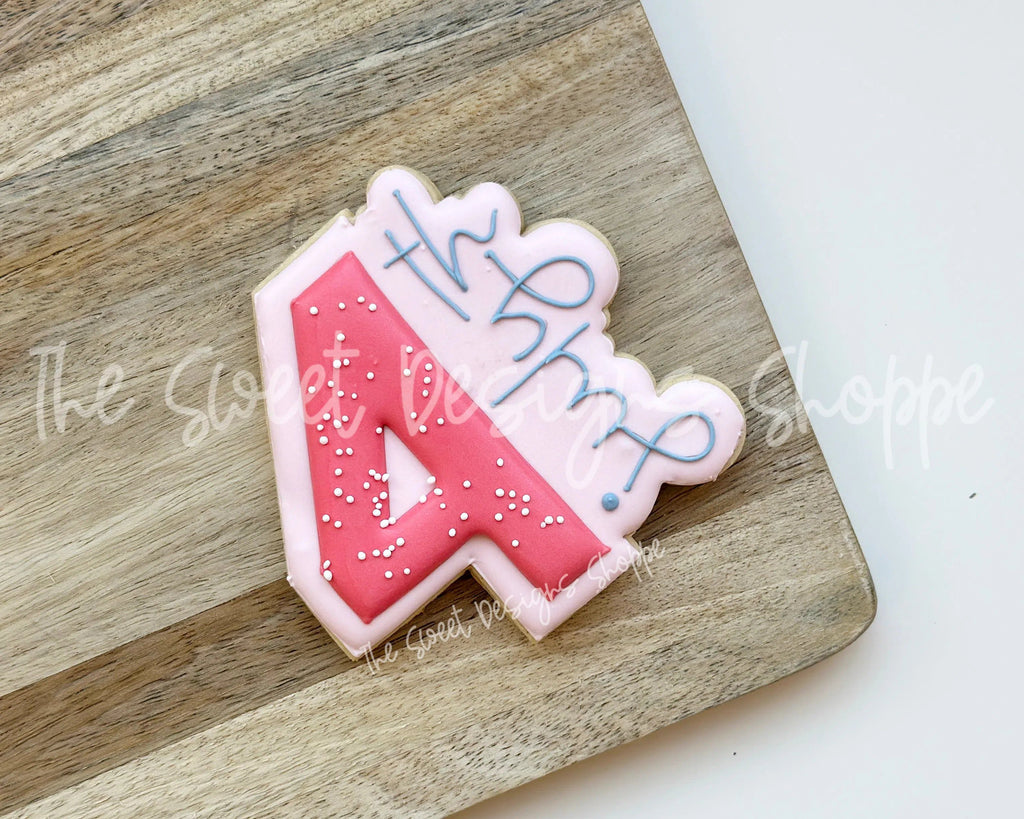 Cookie Cutters - Simple 4th of July Plaque - Cookie Cutter - The Sweet Designs Shoppe - TSDS - - 4th,4th July,4th of July,ALL,Cookie Cutter,handlettering,Patriotic,Plaque,Plaques,PLAQUES HANDLETTERING,Promocode,STL,USA