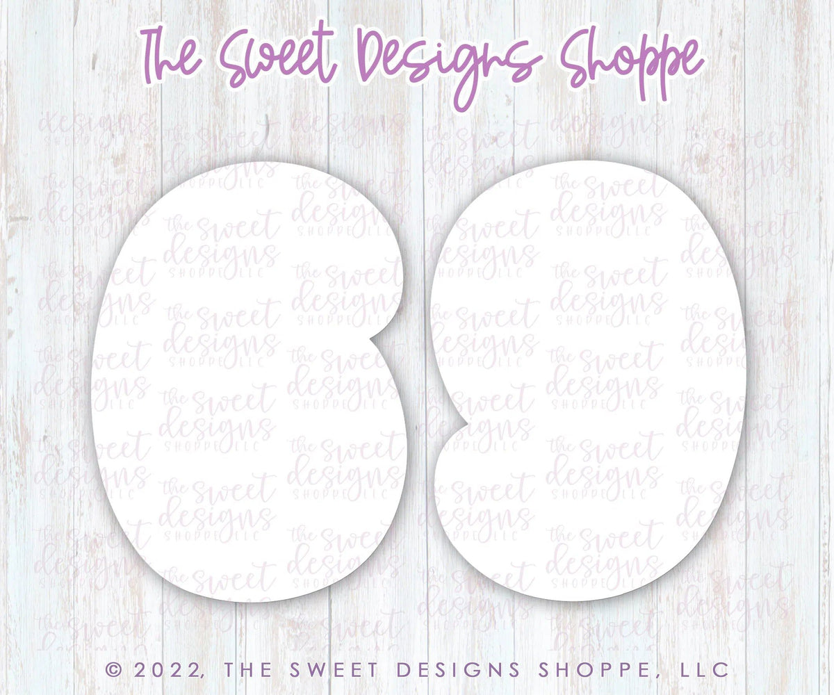 Cookie Cutters - Simple 6 and/or 9 - Single Cookie Cutter - The Sweet Designs Shoppe - TSDS - - ALL,Birthday,Cookie Cutter,Font,Fonts,kid,kids,Lettering,letters and numbers,number,numbers,NumberSet,Promocode,series015,STL,text