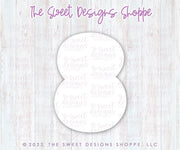 Cookie Cutters - Simple 8 - Cookie Cutter - The Sweet Designs Shoppe - TSDS - - ALL,Birthday,Cookie Cutter,Font,Fonts,kid,kids,Lettering,letters and numbers,number,numbers,NumberSet,Promocode,series015,STL,text