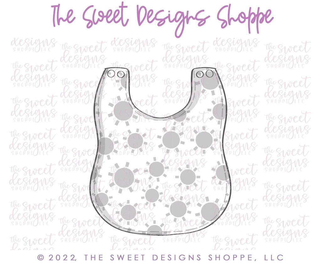 Cookie Cutters - Simple Bib - Cookie Cutter - The Sweet Designs Shoppe - - ALL, Baby, Baby / Kids, Baby Bib, Baby Bottle, Baby Boy, baby girl, baby shower, Baby Swaddle, baby toys, babyshower, bib, Cookie Cutter, Lady Milk Stache, Lady MilkStache, LadyMilkStache, Promocode