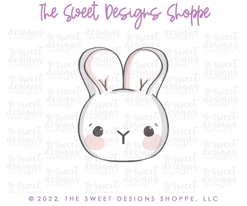Cookie Cutters - Simple Bunny Face - Cookie Cutter - Sweet Designs Shoppe - - ALL, Animal, Animals, Animals and Insects, Bunny, Cookie Cutter, easter, Easter / Spring, Promocode