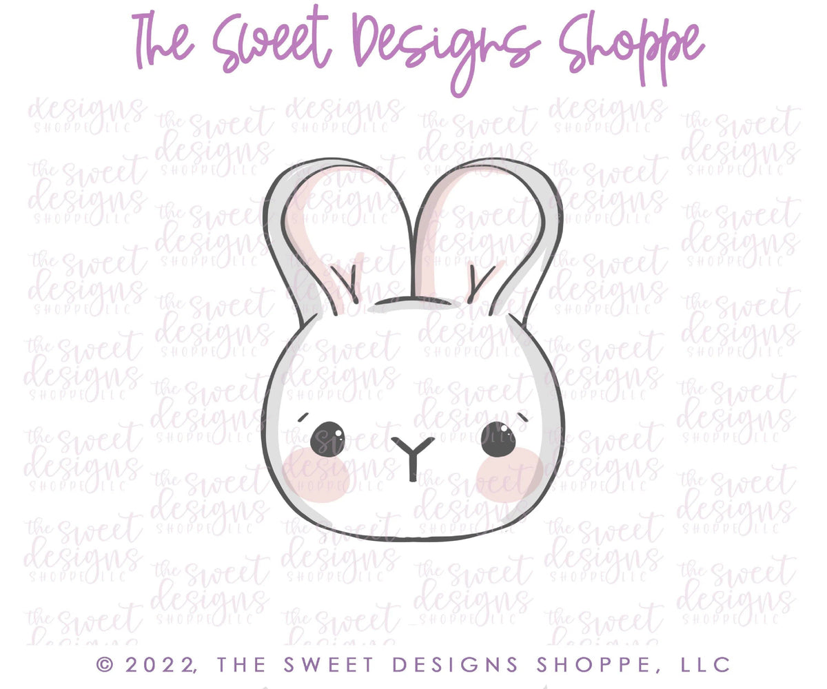 Cookie Cutters - Simple Bunny Face - Cookie Cutter - The Sweet Designs Shoppe - TSDS - - ALL,Animal,Animals,Animals and Insects,Bunny,Cookie Cutter,easter,Easter / Spring,Promocode,STL