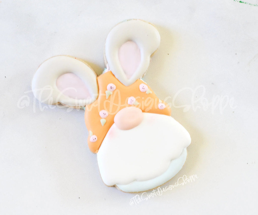 Cookie Cutters - Simple Bunny Gnome - Cookie Cutter - Sweet Designs Shoppe - - ALL, Animal, Animals, Animals and Insects, Cookie Cutter, easter, Easter / Spring, Misc, Miscelaneous, Miscellaneous, Promocode