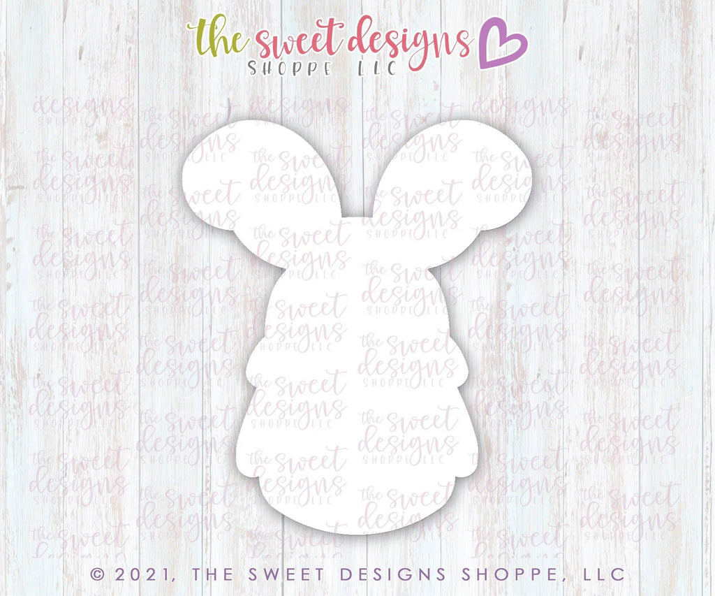 Cookie Cutters - Simple Bunny Gnome - Cookie Cutter - The Sweet Designs Shoppe - TSDS - - ALL,Animal,Animals,Animals and Insects,Cookie Cutter,easter,Easter / Spring,Misc,Miscelaneous,Miscellaneous,Promocode