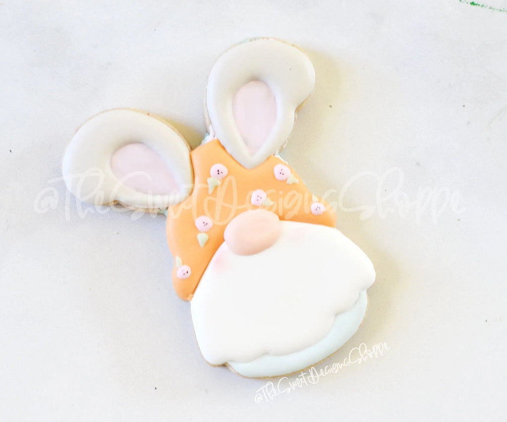 Cookie Cutters - Simple Bunny Gnome - Cookie Cutter - The Sweet Designs Shoppe - TSDS - - ALL,Animal,Animals,Animals and Insects,Cookie Cutter,easter,Easter / Spring,Misc,Miscelaneous,Miscellaneous,Promocode