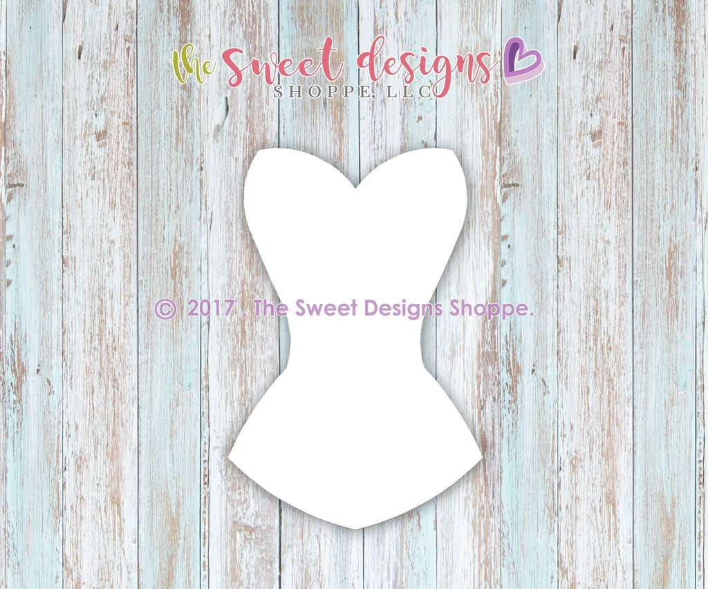 Cookie Cutters - Simple Corset v2- Cookie Cutter - The Sweet Designs Shoppe - - ALL, Bachelorette, Bridal Shower, Bride, Clothing / Accessories, Cookie Cutter, Fashion, Promocode, valenteine, valentine, Valentine's, Wedding