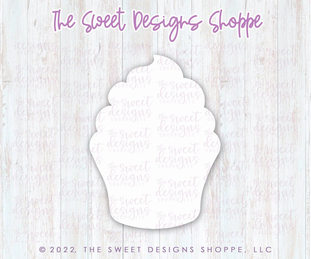 Cookie Cutters - Simple Cupcake - Cookie Cutter - The Sweet Designs Shoppe - TSDS - - ALL,Birthday,candles,celebration,Cookie Cutter,happybirthdday,Lady Milk Stache,Lady MilkStache,LadyMilkStache,Promocode,STL