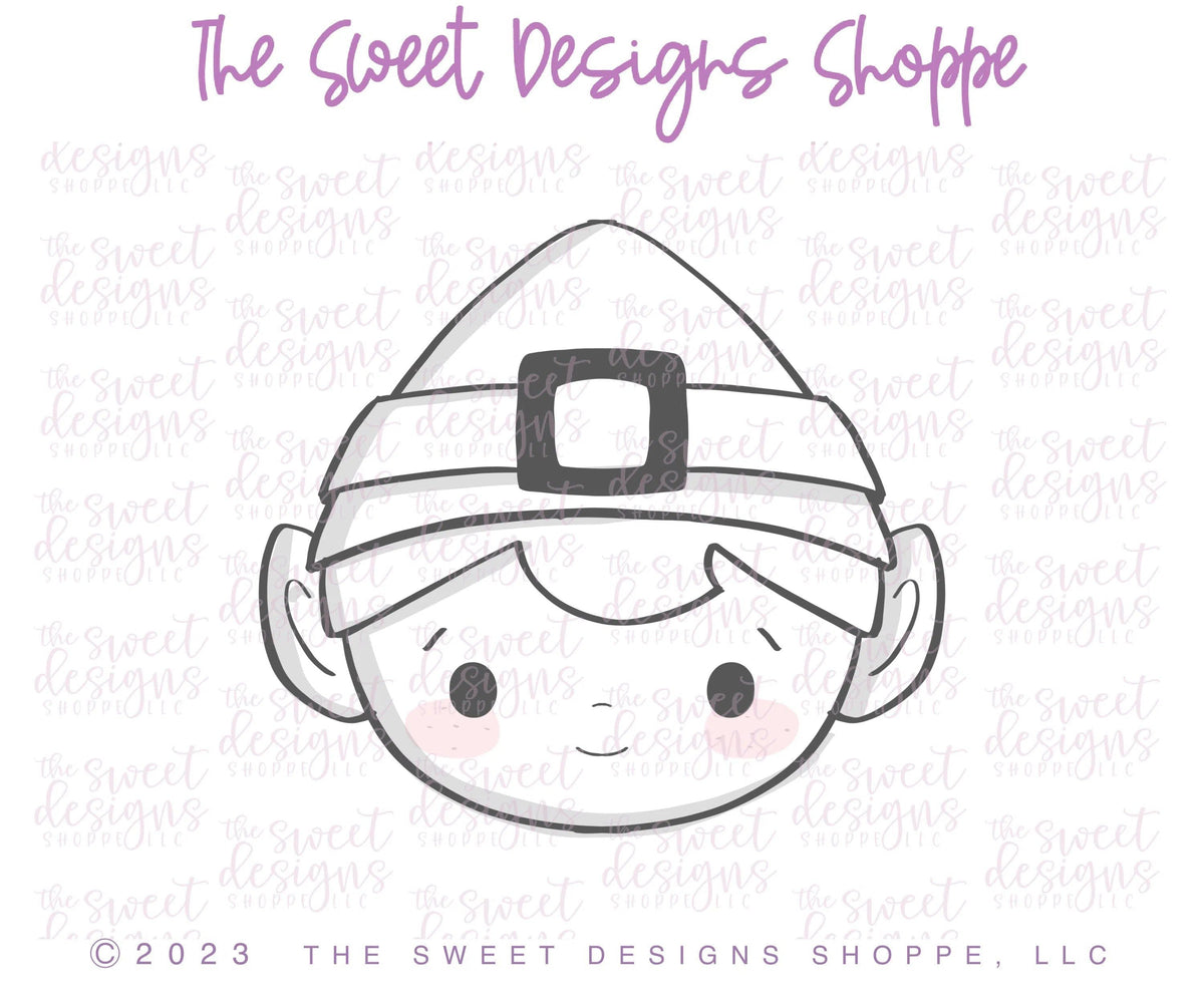 Cookie Cutters - Simple Elf Face - Cookie Cutter - The Sweet Designs Shoppe - TSDS - - advent,Advent Calendar,ALL,Christmas,Christmas / Winter,Christmas Cookies,Cookie Cutter,Elf,elf face,Promocode,Santa,STL,toys