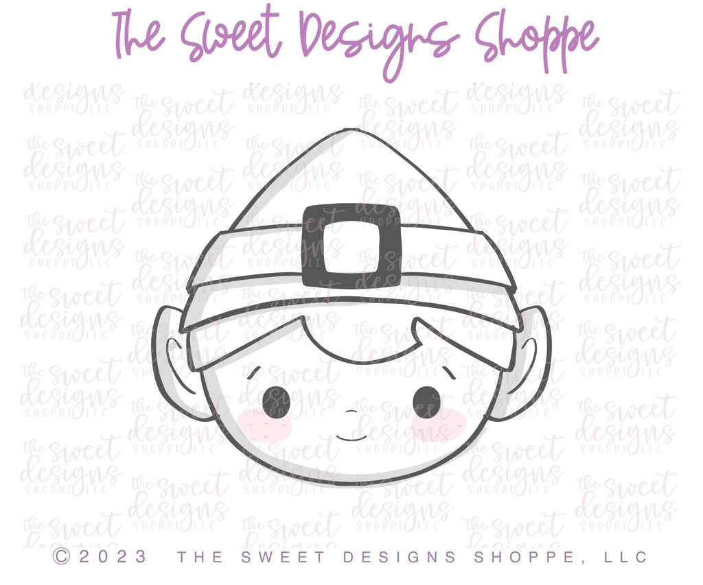 Cookie Cutters - Simple Elf Face - Cookie Cutter - The Sweet Designs Shoppe - TSDS - - advent,Advent Calendar,ALL,Christmas,Christmas / Winter,Christmas Cookies,Cookie Cutter,Elf,elf face,Promocode,Santa,toys