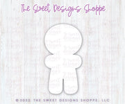 Cookie Cutters - Simple Gingerboy - Cookie Cutter - The Sweet Designs Shoppe - TSDS - - ALL,Christmas,Christmas / Winter,Cookie Cutter,Ginger boy,Ginger bread,gingerbread,gingerbread man,Promocode,STL