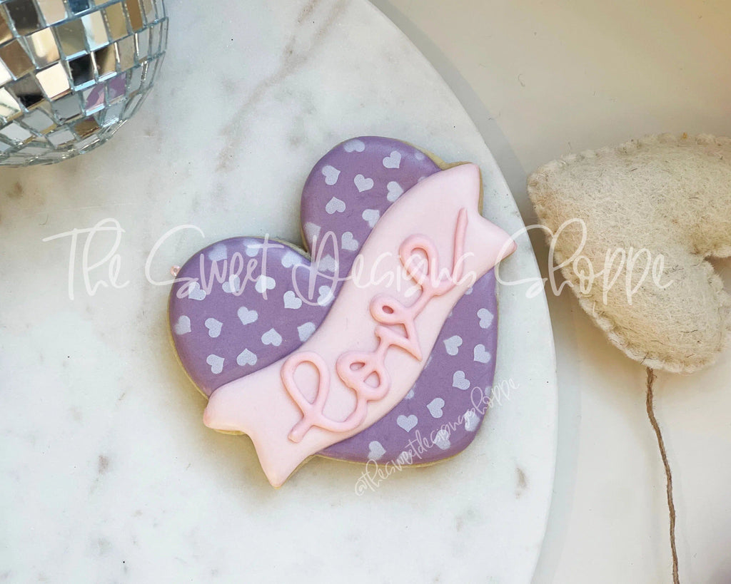 Cookie Cutters - Simple Heart with Ribbon - Cookie Cutter - The Sweet Designs Shoppe - - ALL, Cookie Cutter, Holiday, love, Promocode, valentine, Valentine's, Wedding