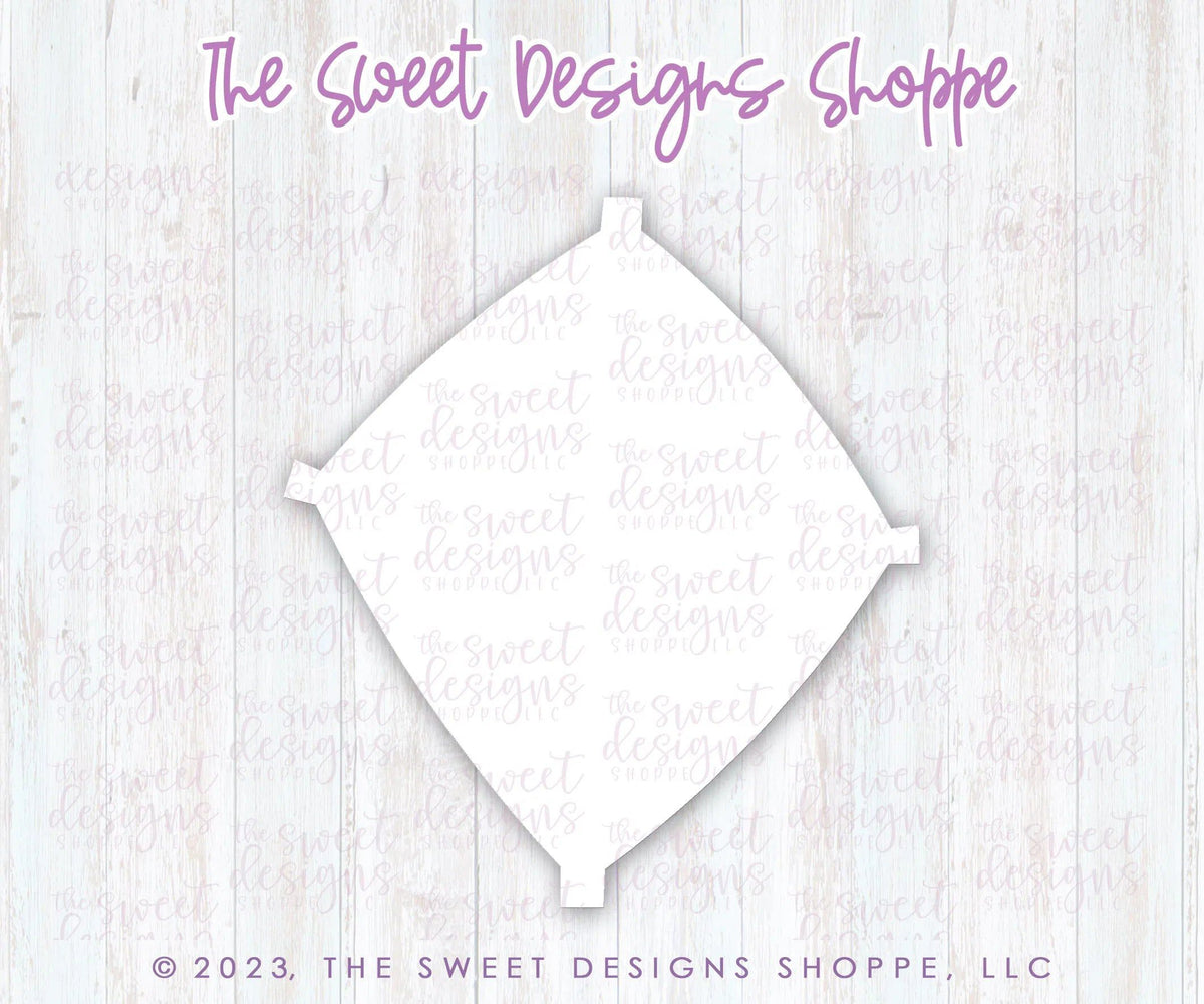 Cookie Cutters - Simple Kite - Cookie Cutter - The Sweet Designs Shoppe - TSDS - - ALL,Baby / Kids,Birthday,Cookie Cutter,Easter,Easter / Spring,kids,Kids / Fantasy,Promocode,Spring,STL,Summer,valentine,valentines